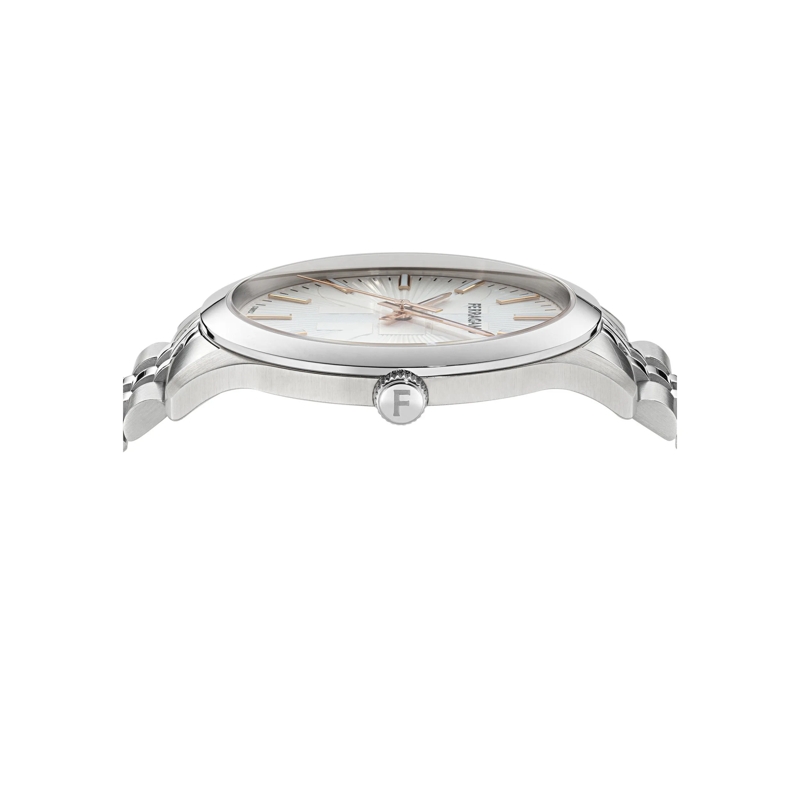 Salvatore Ferragamo Quarzuhr Quarz-Analoguhr Ferragamo Duo silber(Image 2)