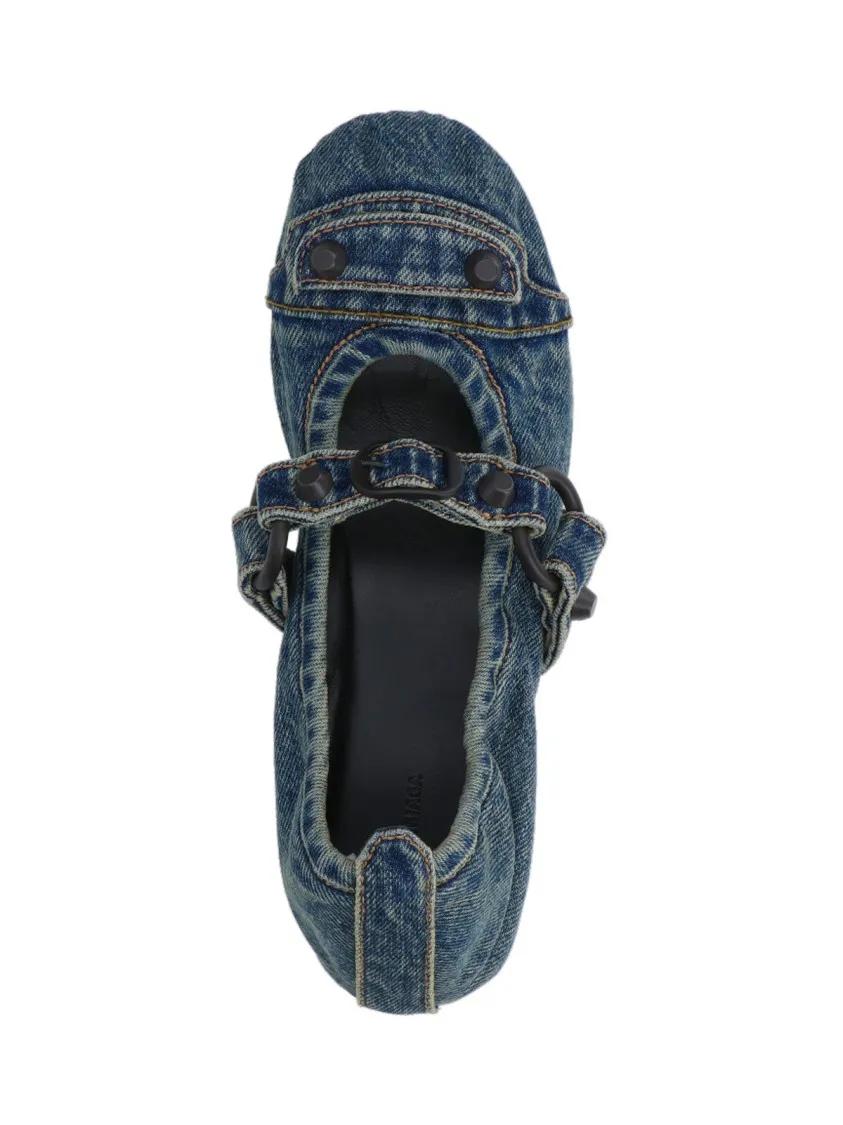 Thumbnail - Minimalist Black Flats With Rounded Toe - Gr. 36 (EU) - in Schwarz