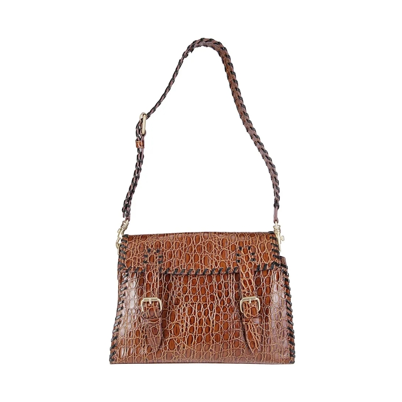 Dries Van Noten Schultertasche 00100-Bw252-Satchel406-596 W.L.Bag Brown