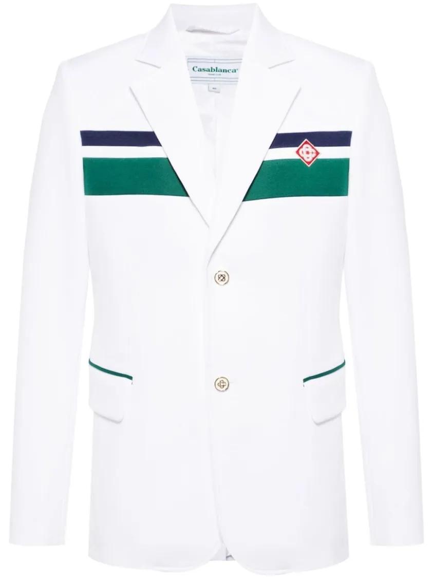 Casablanca - Jacket With Logo - Größe 50 - weiß