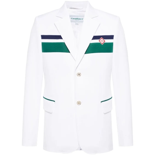 Casablanca Blazer Jacket With Logo White