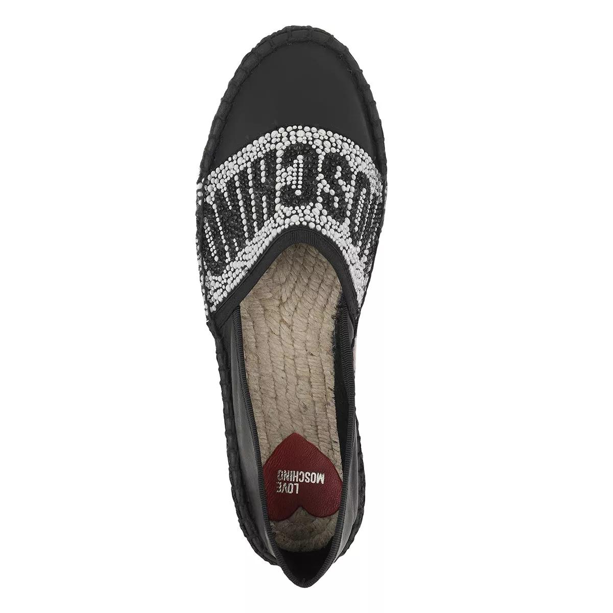 Love Moschino Espadrilles Scarpad Espa35 Nappa in zwart