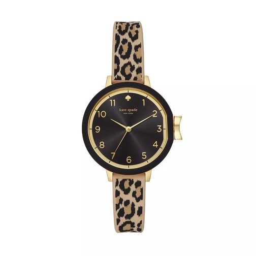 Kate Spade New York KSW1485 Park Row Fashion Watch Gold/Black Quarz-Uhr