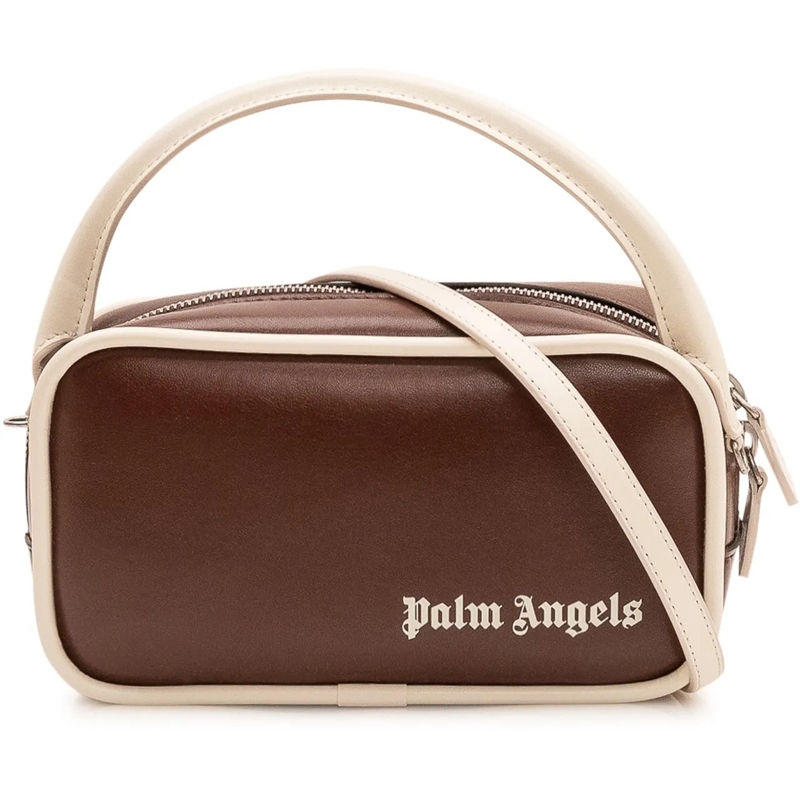 Palm Angels Schultertasche Borsa a Spalla con Logo braun(Image 2)