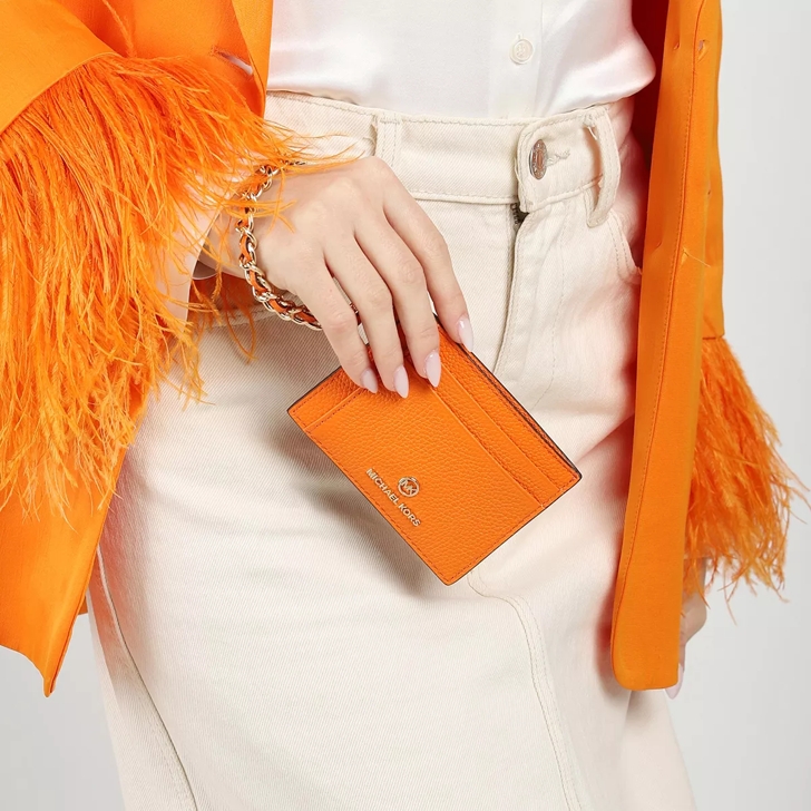 Orange michael kors clearance wallet