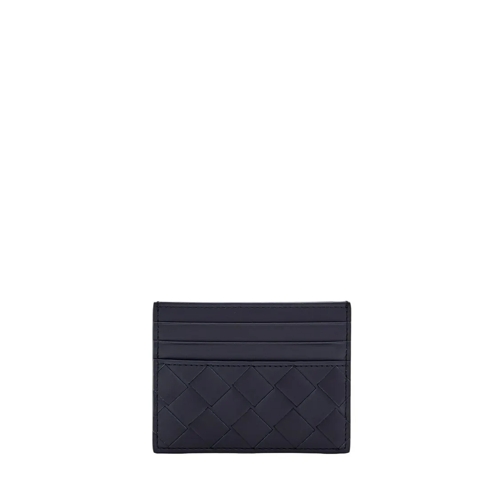 Bottega Veneta Geldbörse Leather Intrecciato Cardholder Blue