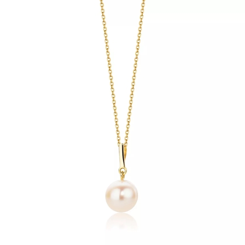 DIAMADA 14KT (585) Pearl Necklace Yellow Gold Collier court