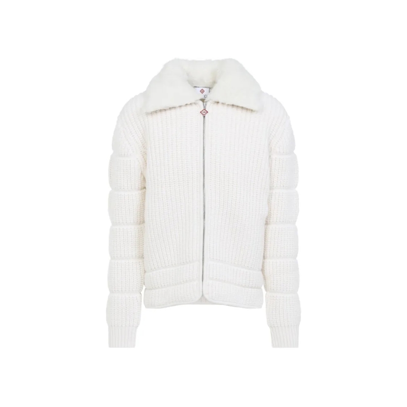 Casablanca  Ribbed Padded Jacket White
