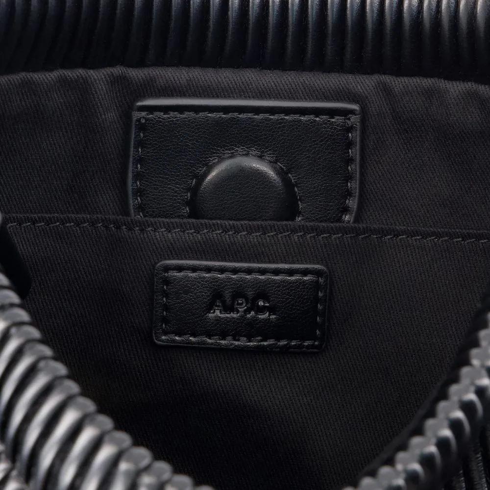 A.P.C. Hobo bags Ninon Mini Crossbody Synthetic Black in zwart