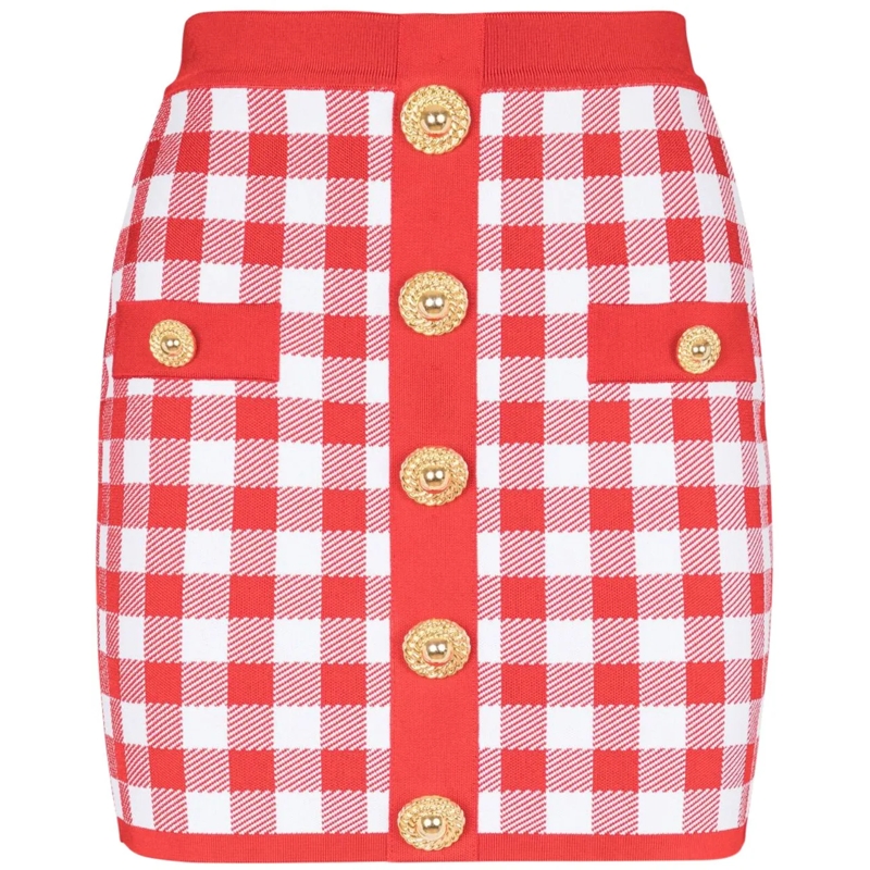 Balmain Midirock Skirts Red rot