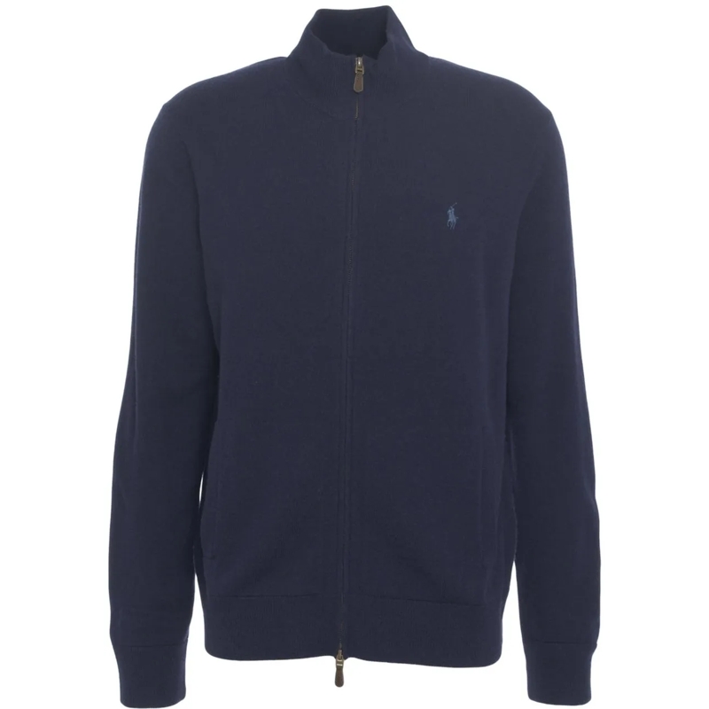 Ralph Lauren T-shirt Sweatshirt with logo embroidery blau