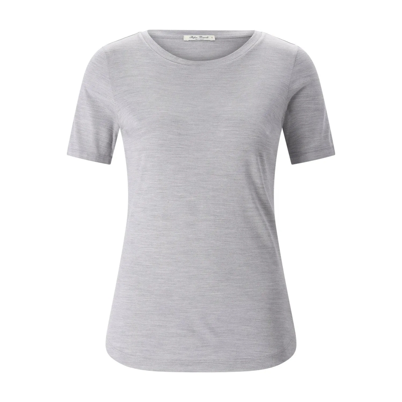 Stefan Brandt Chemise T-Shirt Fanny aus Seide Grau