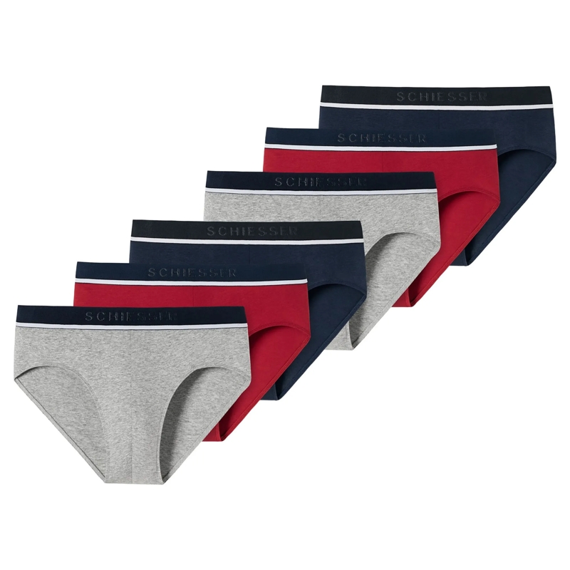 SCHIESSER  6PACK Rio-Slip "95/5" 6er Pack bunt