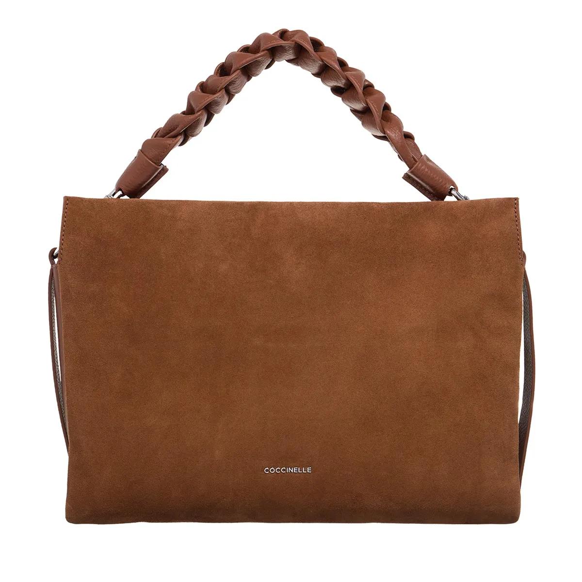 Coccinelle Women's Brown Crossbody Bags - Boheme Suede Bimaterial - Crossbody Bags For Unisize