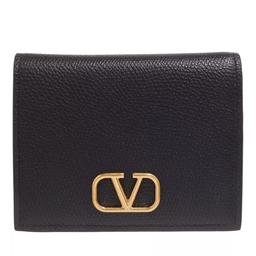 Valentino Garavani VLogo Signature Wallet Black Bi-Fold Portemonnee