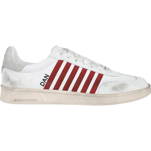 Dsquared2 lage-top sneaker Boxer Lace-up Low Top Sneakers White weiß