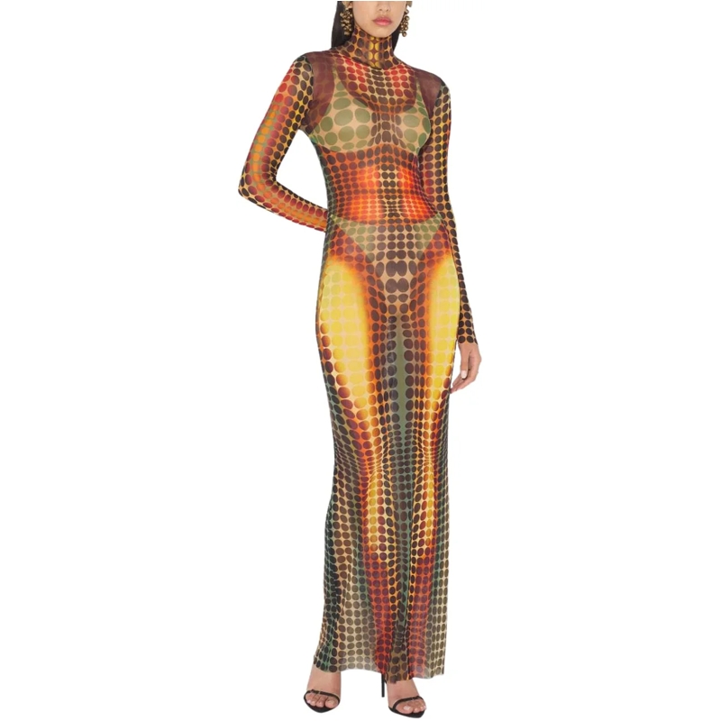 Jean Paul Gaultier Midikleid Dresses Multicolour mehrfarbig