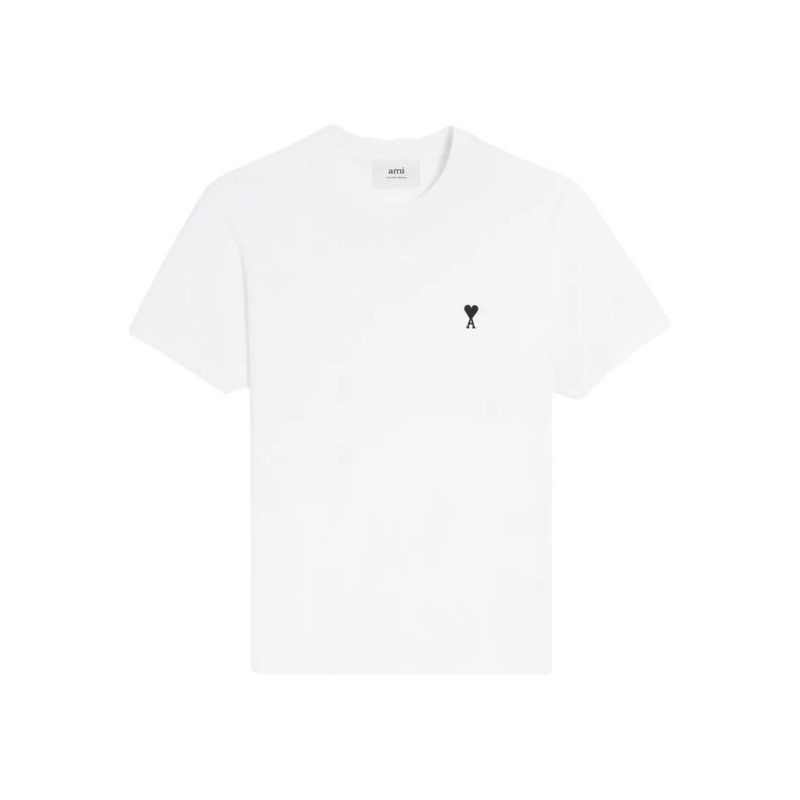 AMI Paris T-Shirt Classic White Crew Neck T-Shirt White
