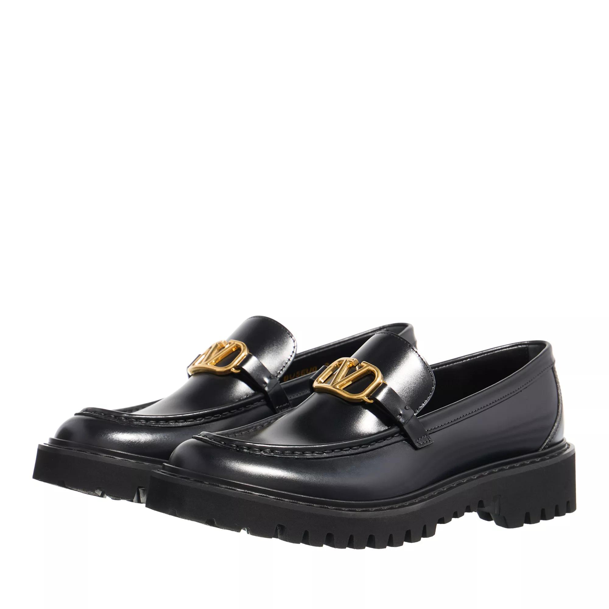 Valentino Garavani Loafers & Ballerinas - Loafer Vlogo Signature - Gr. 36 (EU) - in Schwarz - für Damen