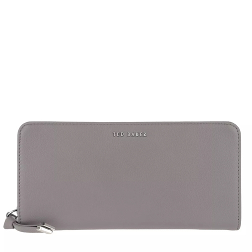 Ted Baker Ovila Patch Pocket Zip Matinee Purse Dark Grey Portefeuille continental