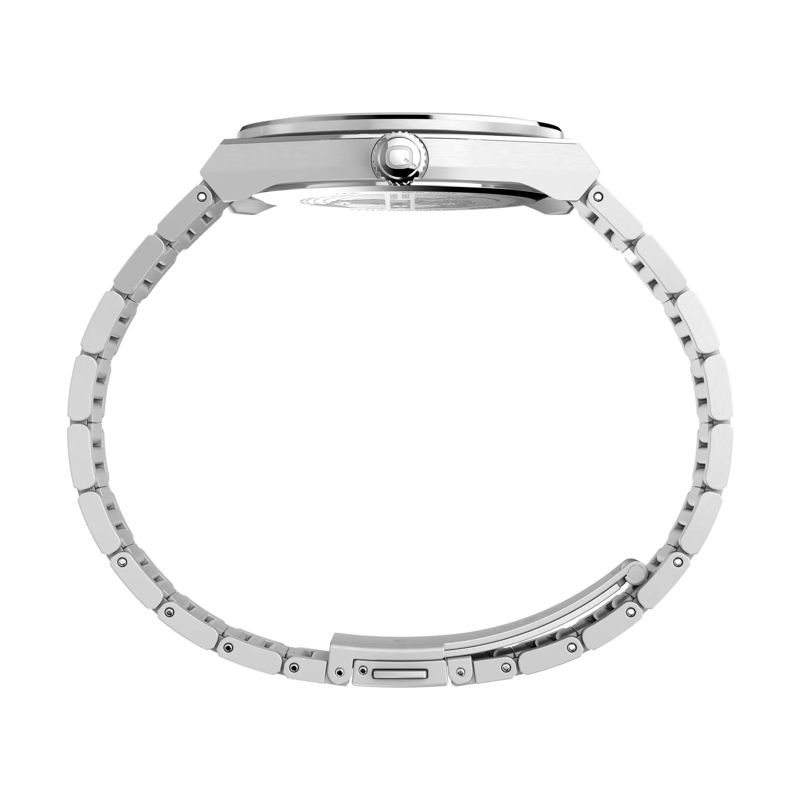 Timex Quarzuhr Quarz-Analoguhr Q Timex Continental Gmt silber(Image 2)