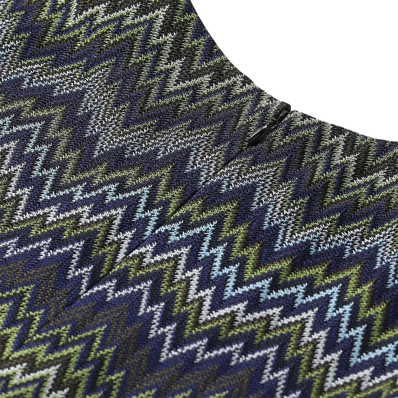 Missoni Mini-jurk Minikleid mit Zickzack-Design blau(Image 4)