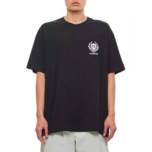 Givenchy Casual Short Sleeve Front Pocket Base Black 