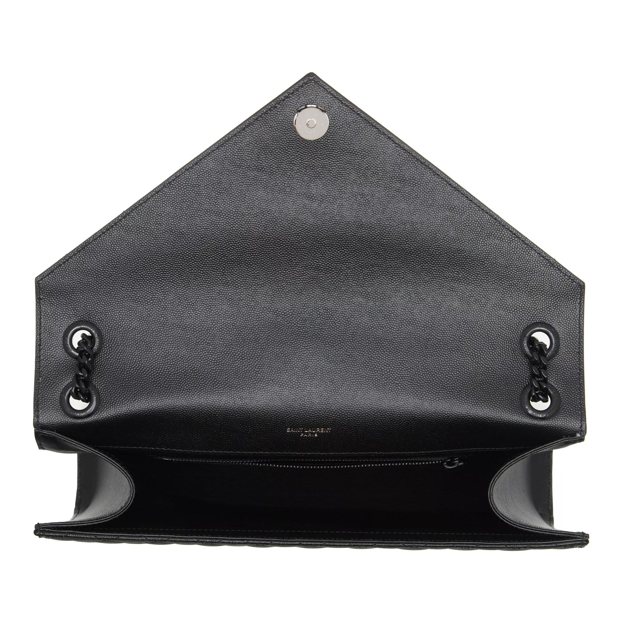 Saint Laurent Envelope Large Quilted Leather Crossbody - Dark Beige