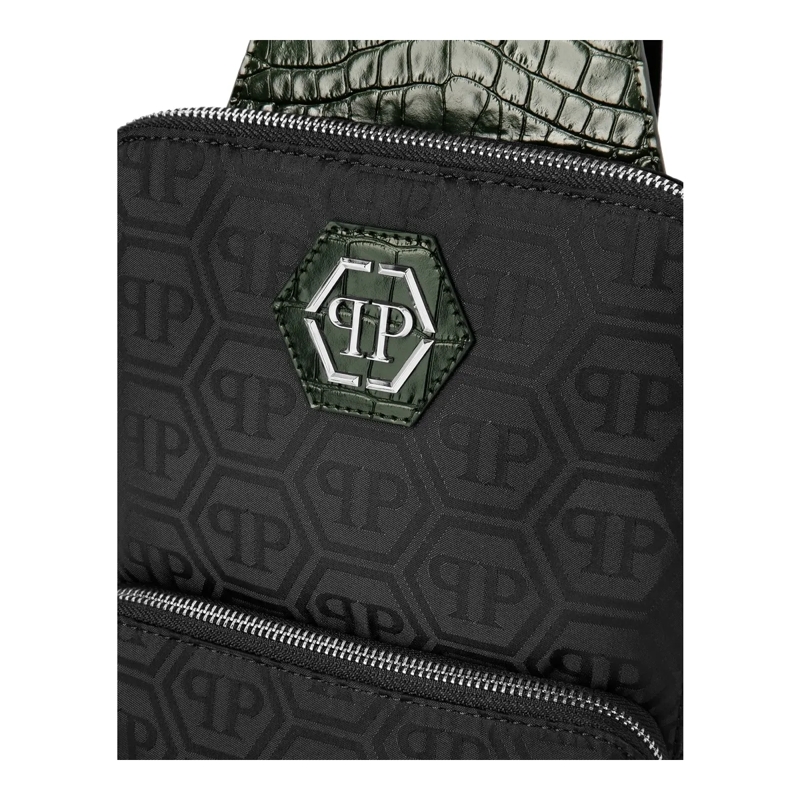 Philipp Plein Schultertasche Kreuzkörper Monogram schwarz(Image 5)