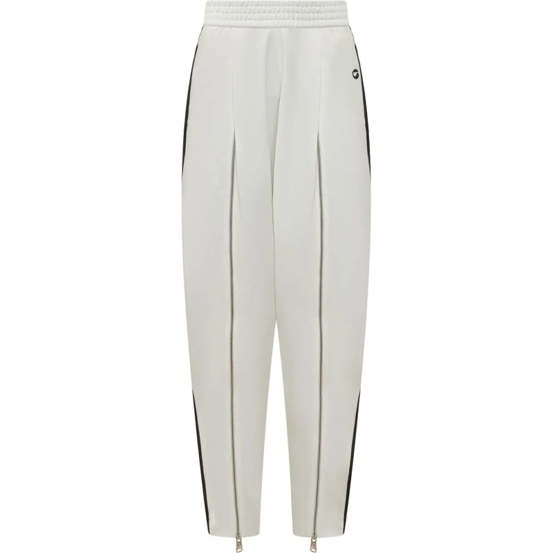 Coperni Hose Pantaloni Track con Zip Frontali weiß