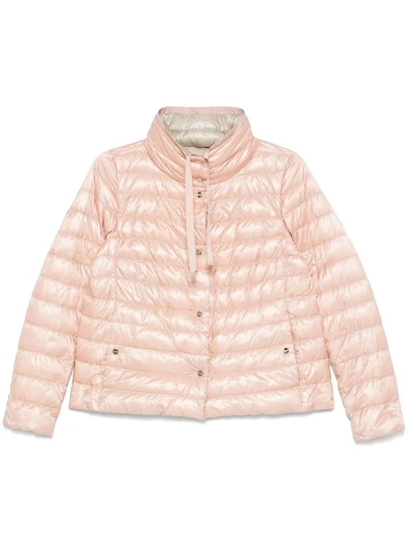 Thumbnail - Herno - Quilted Lightweight Polyamide Jacket With Contrast - Größe 40 - pink