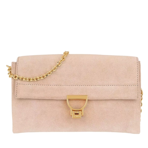 Coccinelle Handbag Suede Leather Powder Pink Crossbody Bag