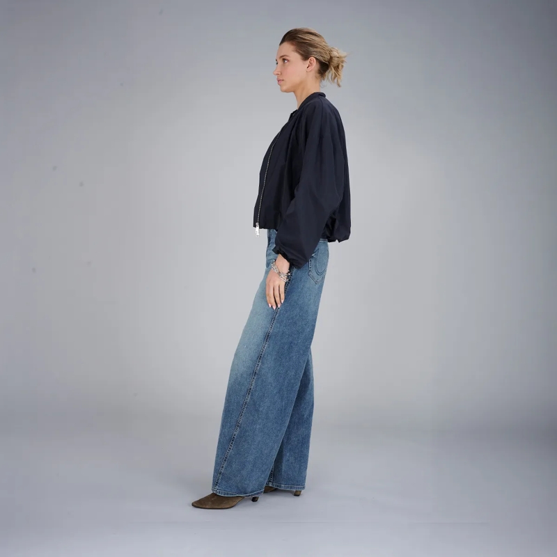 True Religion Daunenjacke - Lange Ärmel- Kastenförmiger Schnitt- Verstellb navy(Image 3)