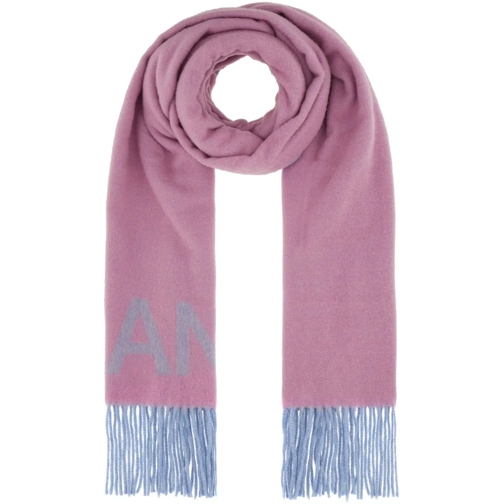 GANNI Wollschal Ganni Pink wool blend reversible scarf rose