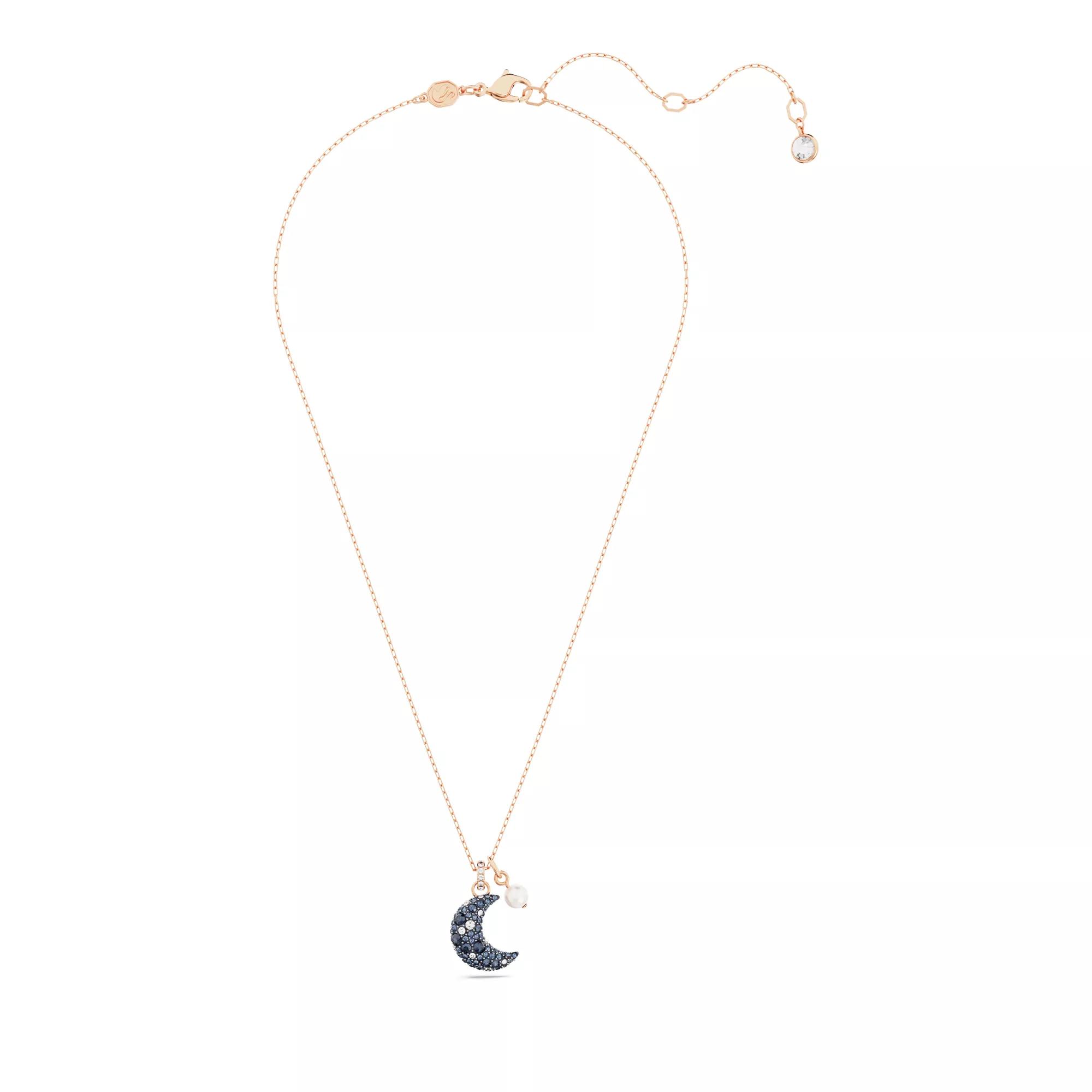 Swarovski Luna pendant Moon Rose gold tone plated Multicolored