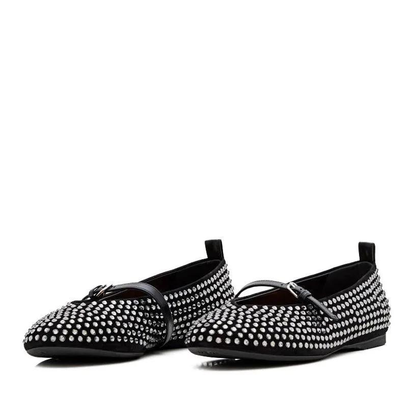 J.W.Anderson Loafers & Ballerinas - Crystal Ballet Flat - Gr. 37 (EU) - in Schwarz - für Damen