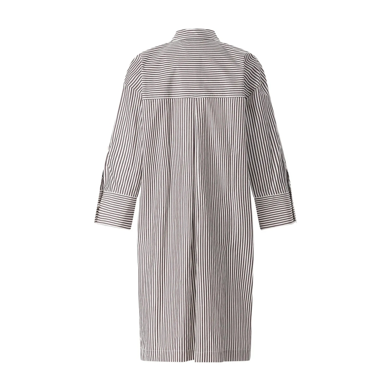 windsor. Maxikleid Gestreiftes Blusenkleid braun(Image 2)