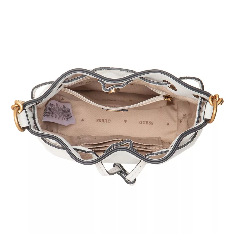 Guess Bucket Bag Kaoma Crossbody Bucket Stone(Image 5)