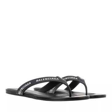 Balenciaga flip hot sale flops white