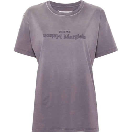 Maison Margiela T-shirts Maison Margiela Cotton Logo T-Shirt lila