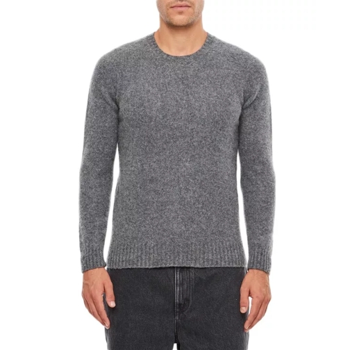 Drumohr Crewneck Wool Sweater Grey 