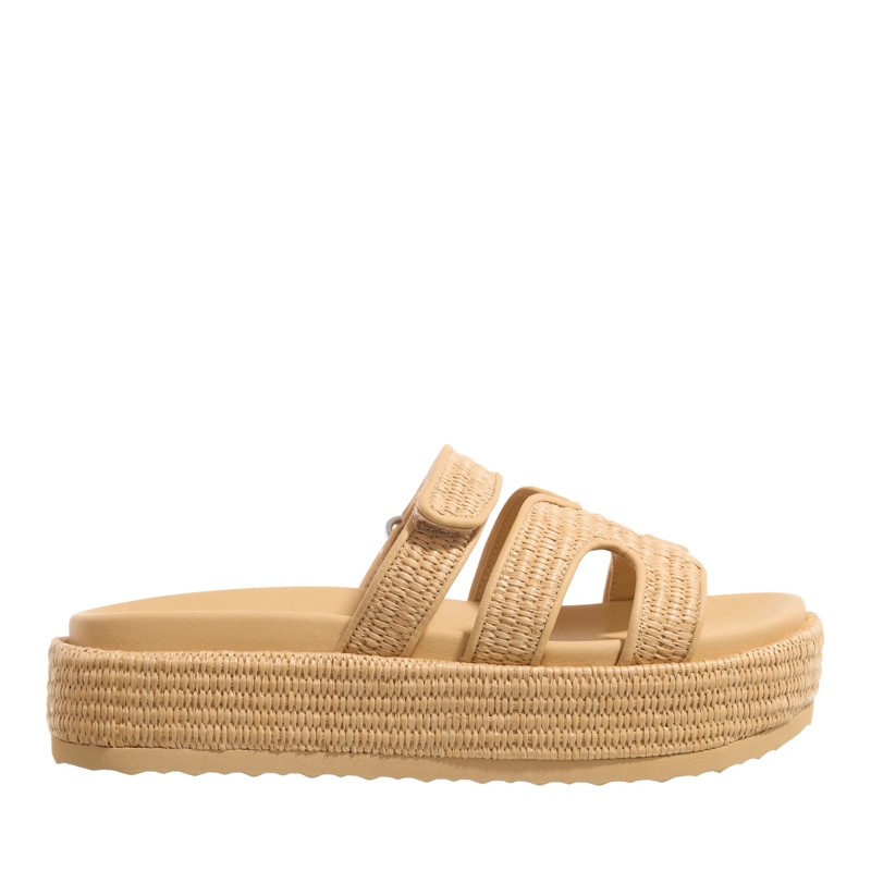 Steve Madden Slides Bigmissile Natural Raffia