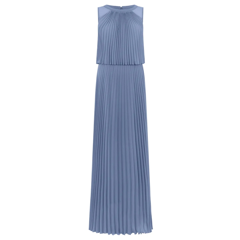 Apart Abendkleid Langes Chiffonkleid hell-blau