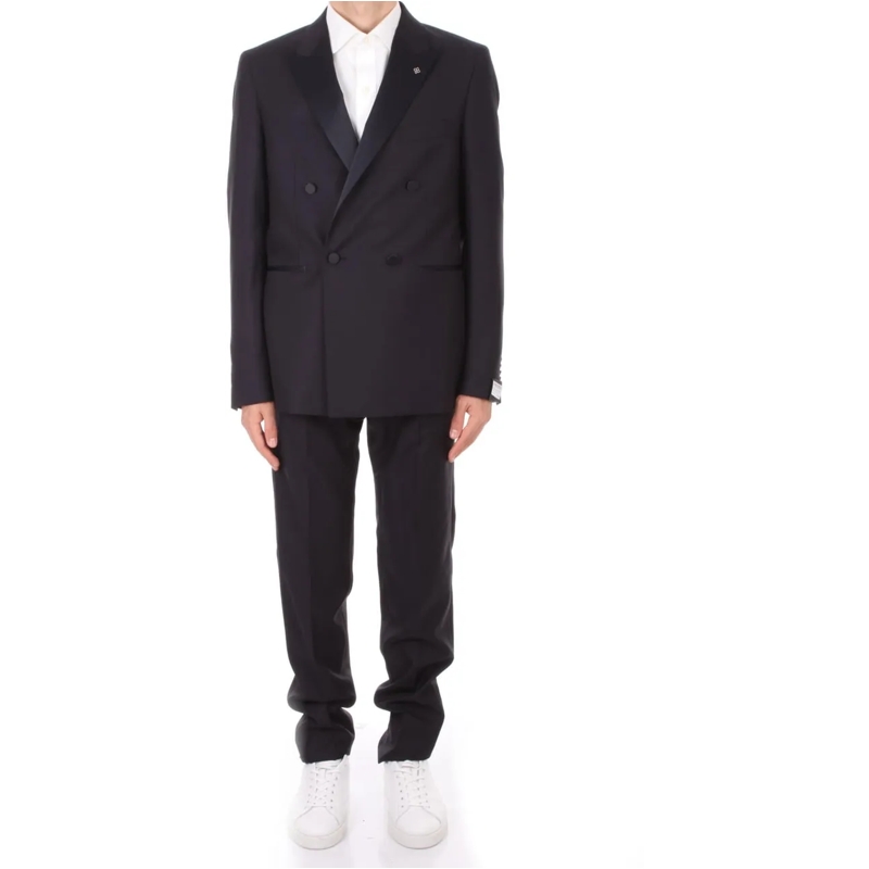 Tagliatore Robe midi Dresses Blue blau