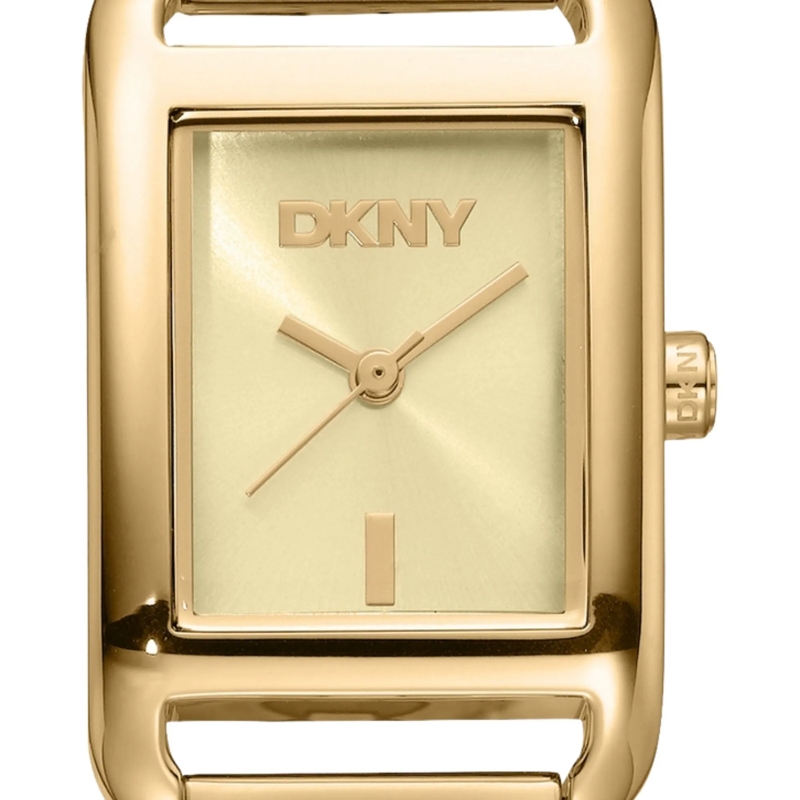 DKNY Quarzuhr Quarzuhr Open Link Square Watch gold(Image 4)