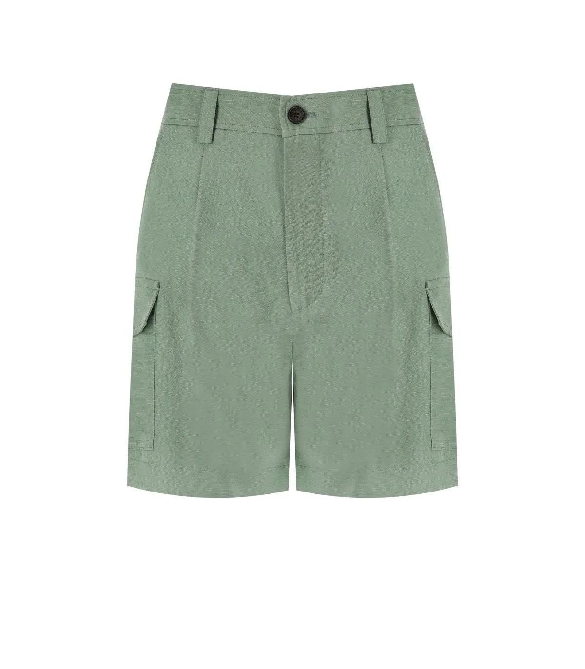 Woolrich - WOOLRICH SALBEIGRÜNE BERMUDASHORTS - Größe 28 - grün