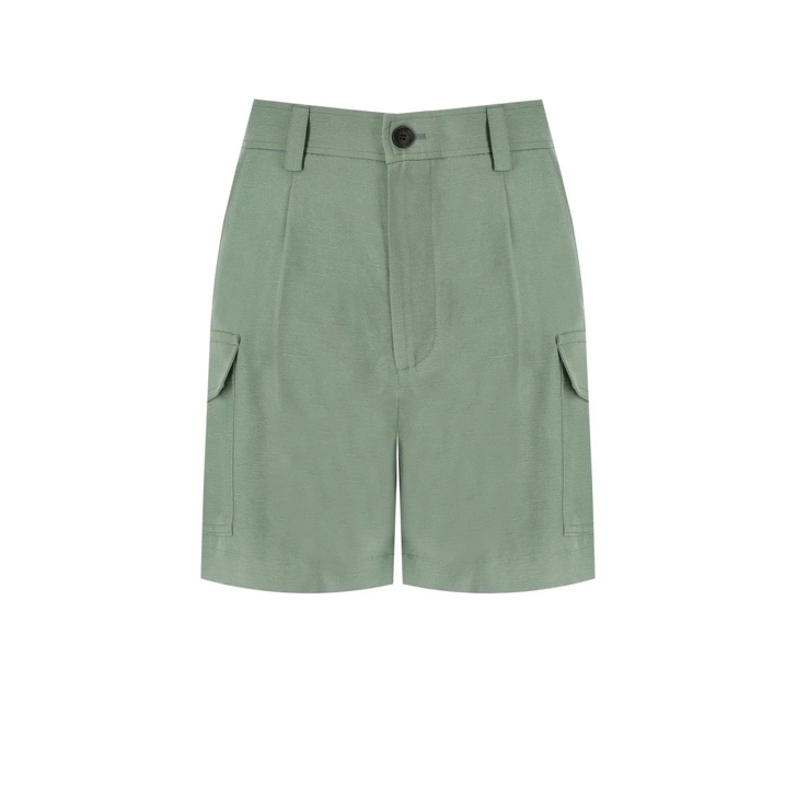 【送料&関税込】Woolrich Sage Green Viscose Blend Shorts Woolrich Shorts Sage grün | Shorts