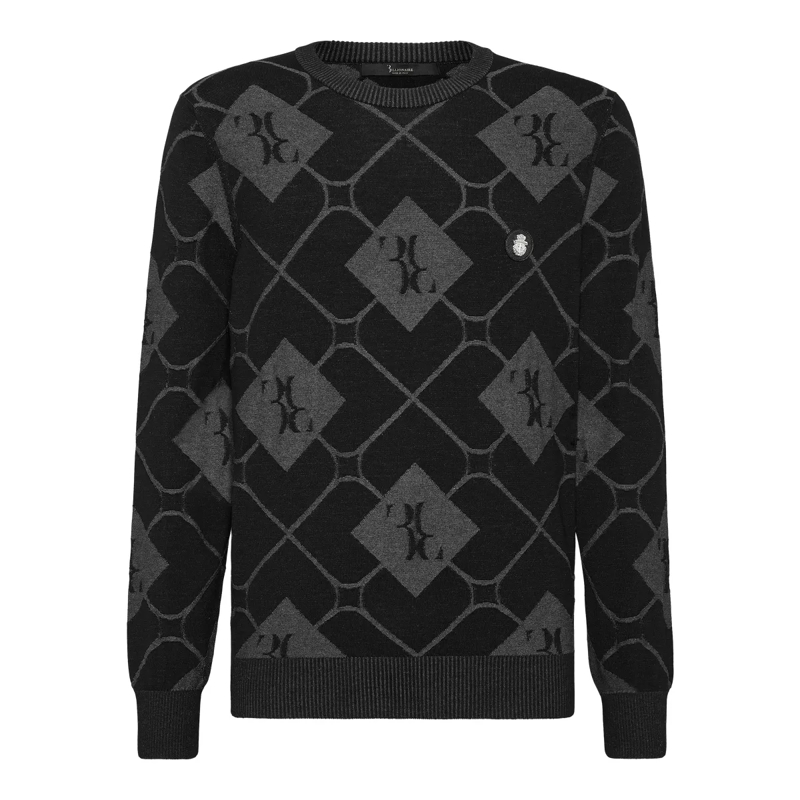 BILLIONAIRE  Rundhalspullover schwarz