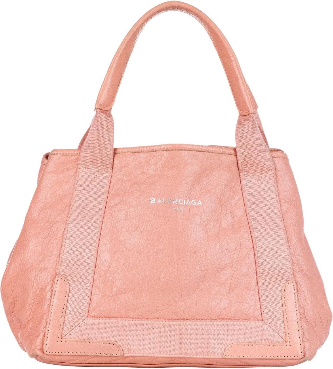 Balenciaga Shopper - Navy Cabas S Leather Tote Bag - Gr. unisize - in Gold - für Damen