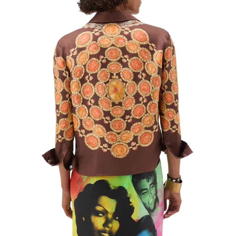 Versace Chemisier Shirts Brown braun(Image 2)